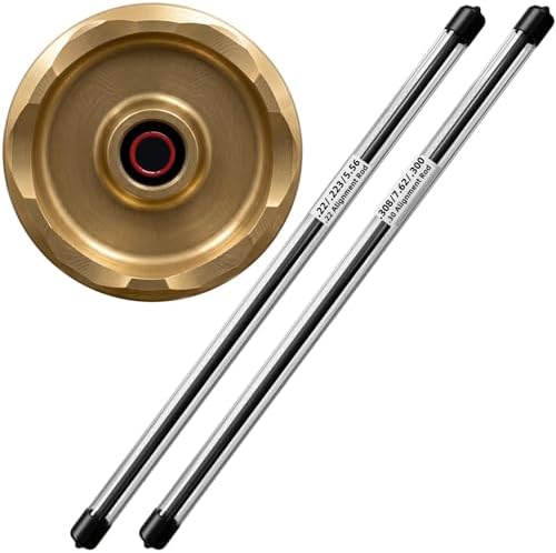 2 Pack Carbon Fiber Suppressor Alignment Rods for .22/.223/5.56 and .308/7.62/.300, Bore Alignment Rods with Protective Case, 0.001" Straightness