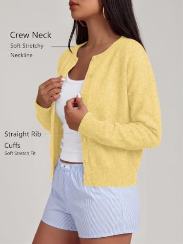 Trendy Queen Cropped Cardigan Sweaters for Women Fall Fashion Clothes 2026