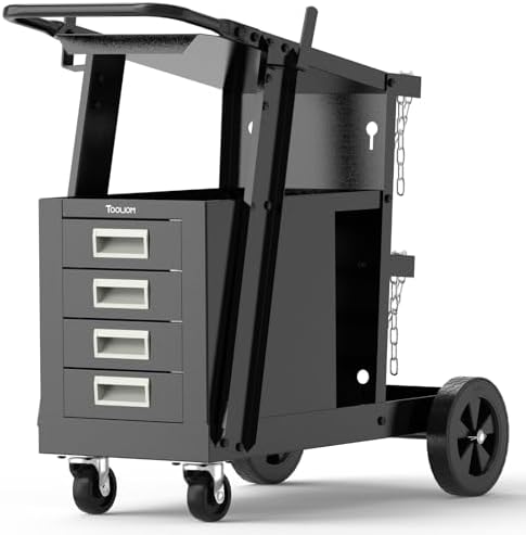 TOOLIOM Welding Cart with 4 Drawers, 245 lb Capacity