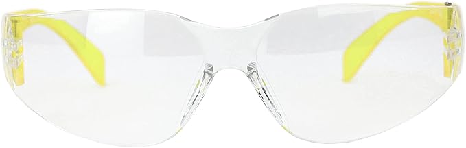 BISON LIFE Clear Safety Glasses – ANSI Z87.1 Scratch & Impact Resistant Wrap Around Eye Protection Goggles for Men & Women