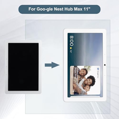 Replacement LCD Display Touch Screen Digitizer Assembly Compatible with Google Nest Hub Max 11" with Tools（White）