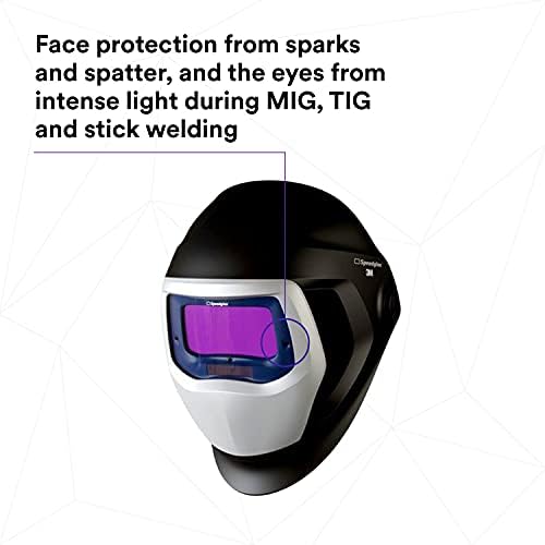 3M Speedglas Welding Helmet 9100 06-0100-20SW, with Auto Darkening Lens ADF 9100X