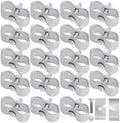 20Sets Dog Kennel Panel Clamps Chain Link Fence Clamps, 1-3/8’’ Fence Parts
