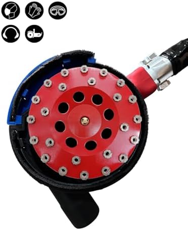 Diamond Grinding Cup Wheel for Hard Concrete Floor, Epoxy Coating Removal, 24 Aggressive Honeycomb Segments, 7 Inch 5/8”-11 Thread, 30/40 Grit