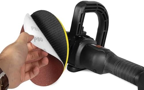 WEN 20V Max Cordless 7-Inch Variable Speed Rotary Polisher and Waxer Kit with 4Ah Battery, Charger, and Polishing Pads (20877)