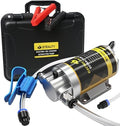 12V 100W Portable Oil Transfer Pump Set, 1-4L/min Engine Oil Pump for Engine Oil, Gear Oil, Lubricating Oil, Electric Self-Priming Motor Oil Extractor Pump for Boat, Car, Truck and Lawnmower