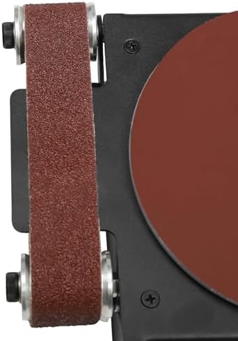 Belt and Disc Sander, Adjustable Speed, Multi-Purpose Combination Bench Sander for Grinding and Sanding Wood,Versatile for DIY & Professional Applications
