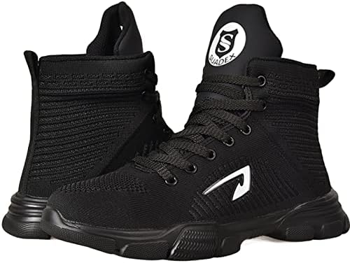 SUADEX Steel Toe Boots for Men Women Waterproof Arch Support Work Construction Indestructible Safety Boots