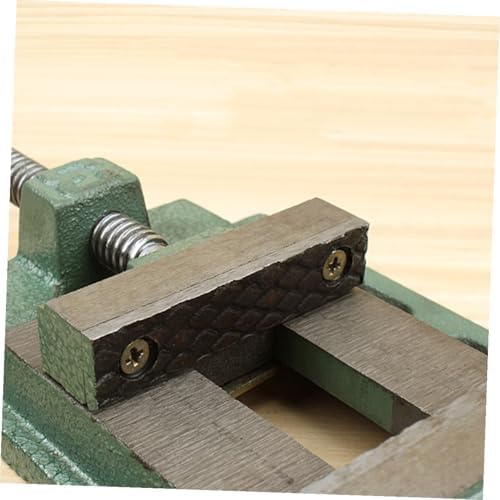 4-inch Cast Iron Drill Press Vise Bench Clamp for Woodworking Milling and Drilling with Table Mount, Small Heavy-duty Workholding Device for Workshop Use Random Color