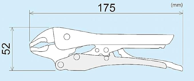 ENGINEER 6.9" Auto Locking Pliers with Stripped Screw Remover Jaws PZ-67 Professional Grade Self-Locking Mechanism, Release Lever