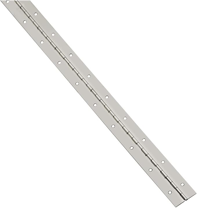 National Hardware N148-221 Continuous Hinge, Nickel, 1-1/16" x 30"