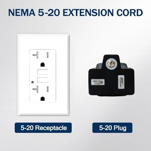 EP 15 Ft 10/3 SJTW NEMA 5-20 P/R Outdoor Extension Cord, Yellow