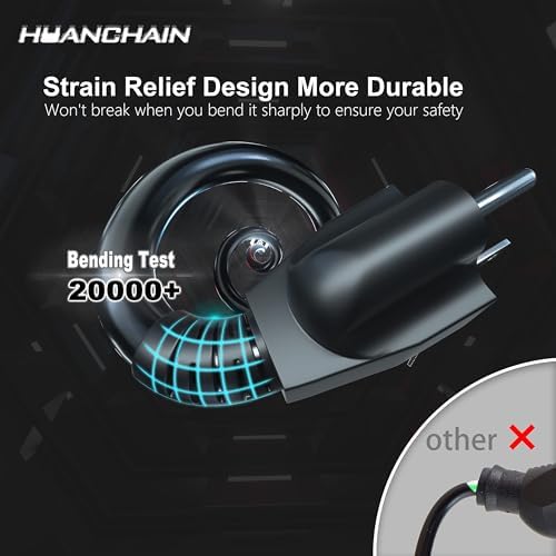 HUANCHAIN Indoor Outdoor Black Extension Cord 6 FT Waterproof 16/3 Gauge