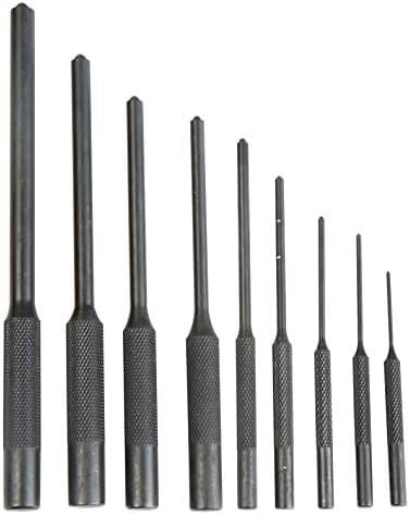 Wheeler Master Roll Pin Punch Set with Dual Sided Hammer, Roll Pin Punches and Starters, Storage Case for Gunsmithing, silver
