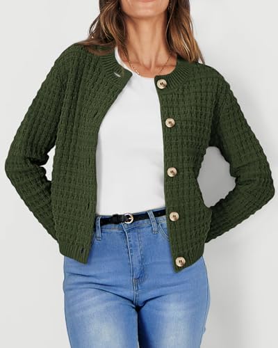 PRETTYGARDEN Women's Fall Lightweight Cardigan Sweaters