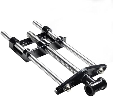 HFS(R) 9 Inch Woodworking Bench Vise, Heavy Duty Front Screw Vise for Workbench Chrome plating Leg Vise Hardware Woodworking with Mounting Screws