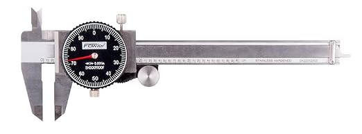 Fowler Dial Caliper with 0-4" Range Shockproof (Black Dial) (520087141)