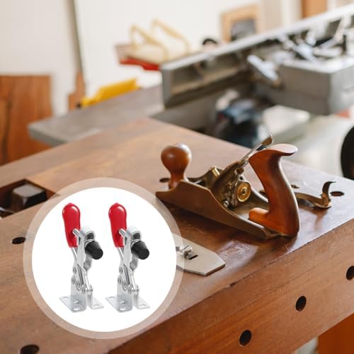 10pcs Gh 201 Downward and Horizontal Pressing Toggle Clamps Metal Workholding Devices for Woodworking and DIY Assembly