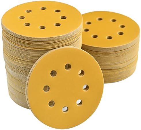 5-Inch 8-Hole Hook and Loop Sanding Discs 600-Grit, 200-Pack