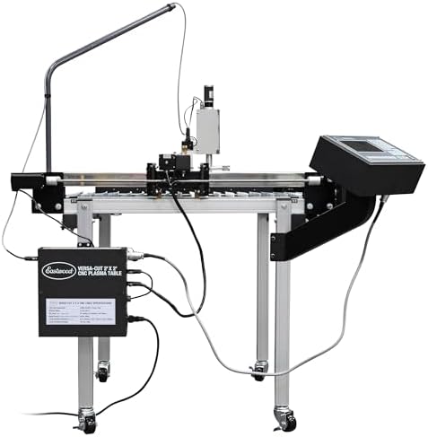 Eastwood Versa-Cut 2'X2' CNC Plasma Table for Plasma Cutter Machine and Metal Cutting Torch Machines | Intuitive LCD Touch Screen Display with CNC Controller & USB Port | 10 Gal Waterbed Capacity