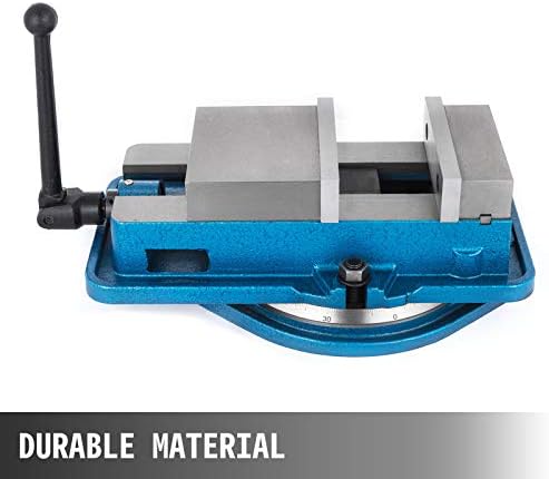 VEVOR 3 Inch Heavy Duty Milling Vise Bench Clamp Vise High Precision Clamping Vise 3 Inch Jaw Width with 360 Degree Swiveling Base CNC Vise
