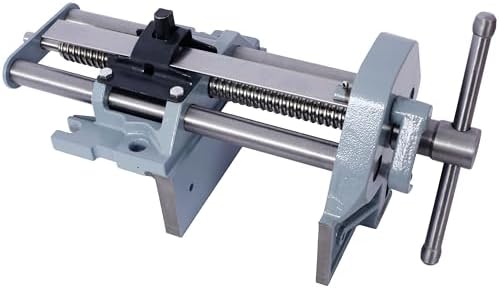 7 Inch Jaw Width Woodworking Vise Quick Release Heavy-Duty Metal Cast Iron Workbench Clamp Tool Vise Crafting Repair Tool GRAY