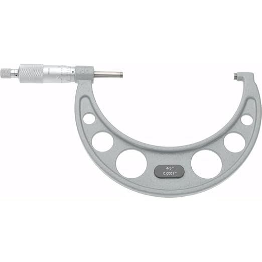 SPI 17-644-6 Calibrated Mechanical Outside Micrometer: 4" to 5 inch Range