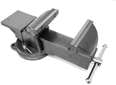 WEN Bench Vise, 6-Inch, Cast Iron with Swivel Base (BV456)