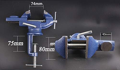 MYTEC Home Vise Universal Rotate 360° Work Clamp-On Vise, 3.2"