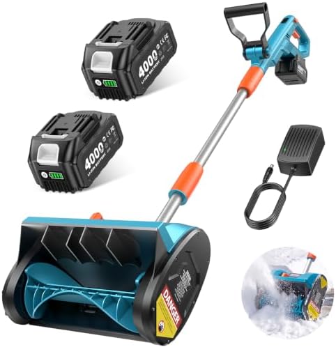 Seesii 20V Cordless Snow Shovel, 12" Electric Snow Blower, Lightweight