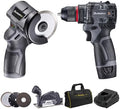 Durofix G12 Series RK12136-2-K3 12V Cordless 3/8" Hammer Drill Power Tool Combo Kit with 3 Inch Compact Cut Off Tool, 1 Battery & Charger