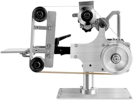 Belt Sander Grinder Bench Belt Sander Desktop Belt Machine (1 x 30 Inch) Vertical Horizontal Belt Polisher Sharpener Grinder Machine Powerful Polisher Kit with 550W Brushless Motor