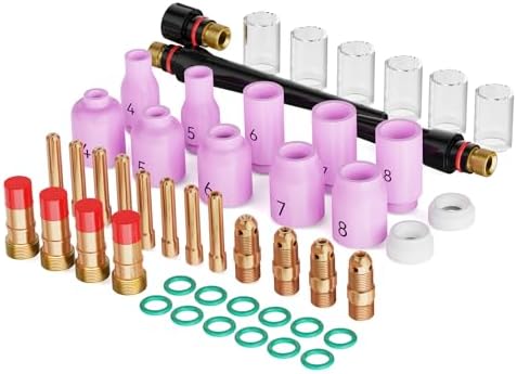 ARCCAPTAIN 49 Pcs TIG Welding Torch Accessories Kit for WP-17/18/26