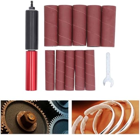Sanding Drum Kit 1.5in Mandrel Aluminum Alloy Drill Sanding Mandrel Drum Sander Drill Press Spindle Sander Sleeves Spindle Sander Adapter for Wood Metal