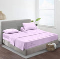 JS Sanders Collection Split Head Sheet Set Queen Size,Lilac