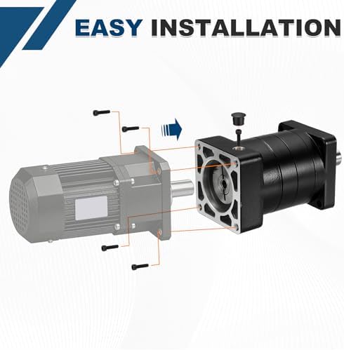 DTGN Planetary Gearbox Speed Reducer for Nema23 Stepper Motor Ratio 50:1