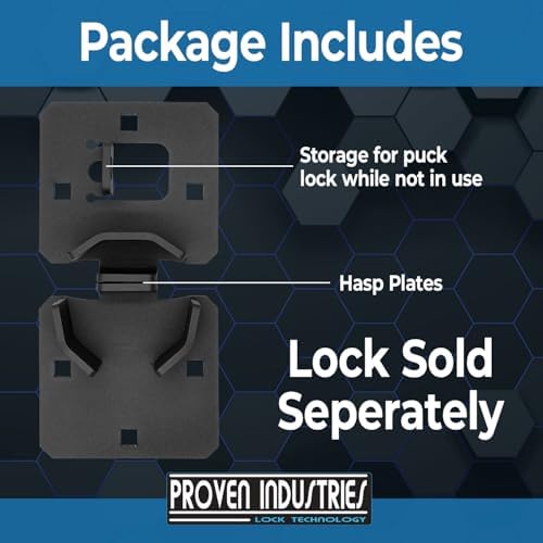 Proven Industries Trailer Door Hasp Lock - Puck Lock Ready Design
