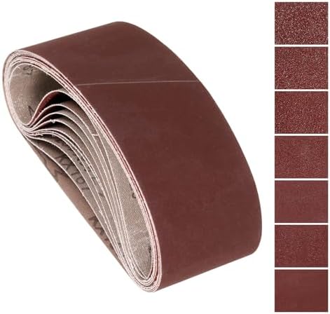 14 Pcs Sanding Belts 4 x 24 Inch 40/60/80/120/180/240/400 Grit