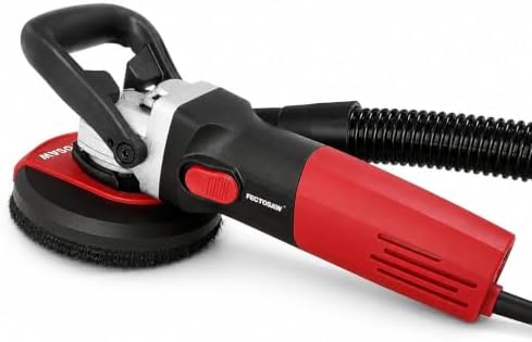 1100W Dustless Concrete Grinder, 5-Inch Surface Grinding Tool with Vacuum Dust Collection, 6-Speed Variable Control (1100-4200 RPM), Diamond Cup Wheel for Concrete, Masonry & Coating Removal