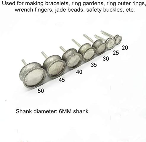 Cup Grinding Wheel,Abrasive,1Pc Round Pit Arc Heads Diamond Mounted Points Concave Type Head Jewelry Carving/a/20Mmx7Mm Coarse(60mm*20mm)