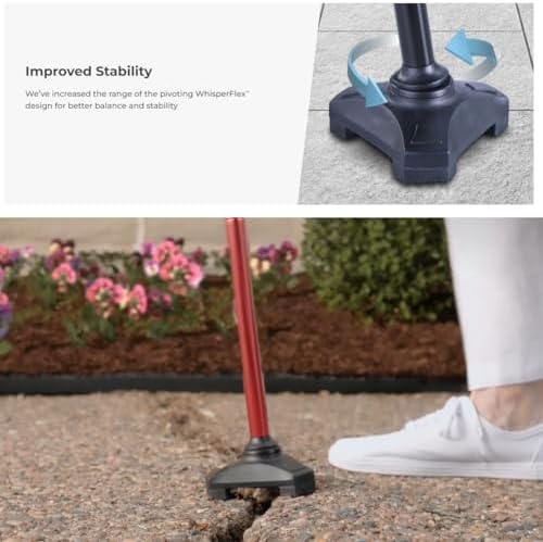 HurryCane Freedom Edition Foldable with T Handle Walking Cane for Men & Woman (Blue) Bundle with PremGear Cane Holder, Compatible with HurryCane