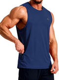 KPSUN Men's Quick Dry Workout Tank Top Summer Beach Shirt | UPF 50+ Sleeveless Gym Muscle Shirt with Hidden Pocket for Keys. Ideal for Gym Training, Outdoor Running, And Beach Workouts