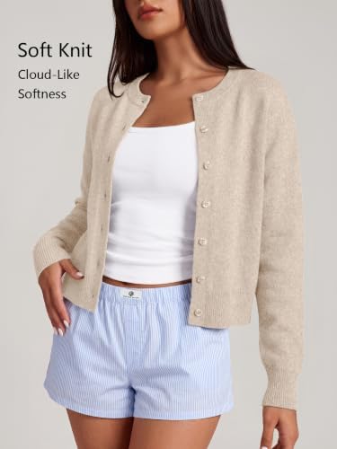 Trendy Queen Cropped Cardigan Sweaters for Women Fall Fashion Clothes 2026
