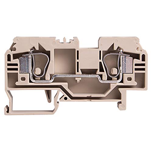 SDU6-B, DIN Rail Terminal Block, Spring clamp, Single Level, Feed Through, L74.5xH40xW8mm, 600V 30A, 10-24 AWG, Blue, 50pcs Bundle
