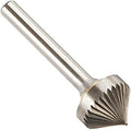 Drill America SK-6 Carbide Burr/Rotary File 90 Degree Included Angle Double Cut for Die Grinder 5/8" Dia. x 5/16" Cut Length with 1/4" Shank and 2-1/16" Overall Length, DUL Series