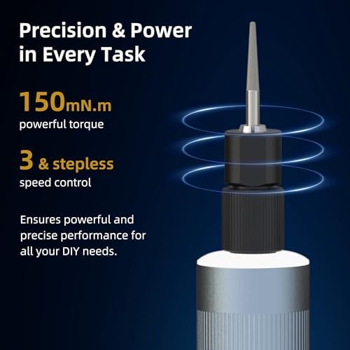 iFu Mini Cordless Rotary Tool Kit, 150mN.m Torque Engraving Pen