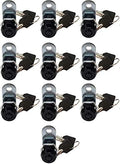 5/8" Tubular Cam Lock (180° Black, 10-Pack) RV Toolbox Cabinet Replacement