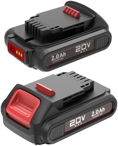 2 Pack 2A 20v MAX Replacement Battery