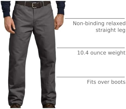 Dickies Men's Relaxed Fit Heavyweight Duck Carpenter Pants