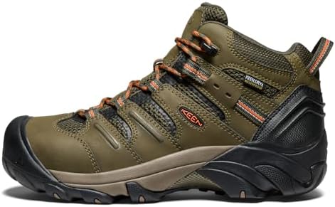 KEEN Utility Men's Lansing Mid Height Steel Toe Waterproof Work Boots